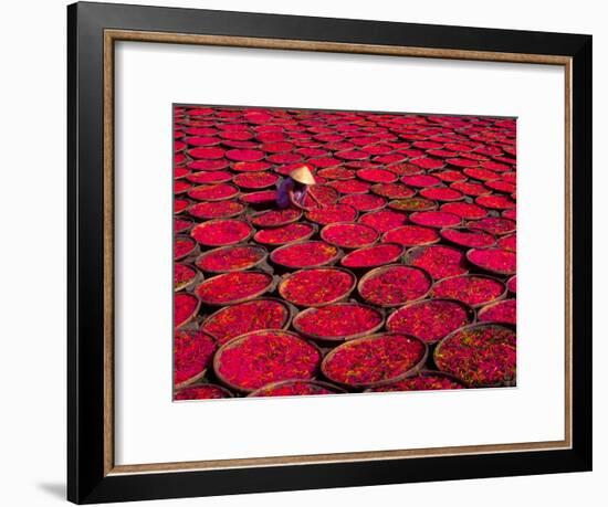 Candy Drying in Baskets, Vietnam-Keren Su-Framed Photographic Print