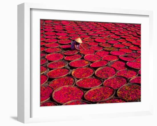 Candy Drying in Baskets, Vietnam-Keren Su-Framed Photographic Print