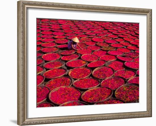 Candy Drying in Baskets, Vietnam-Keren Su-Framed Photographic Print