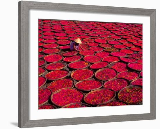 Candy Drying in Baskets, Vietnam-Keren Su-Framed Photographic Print