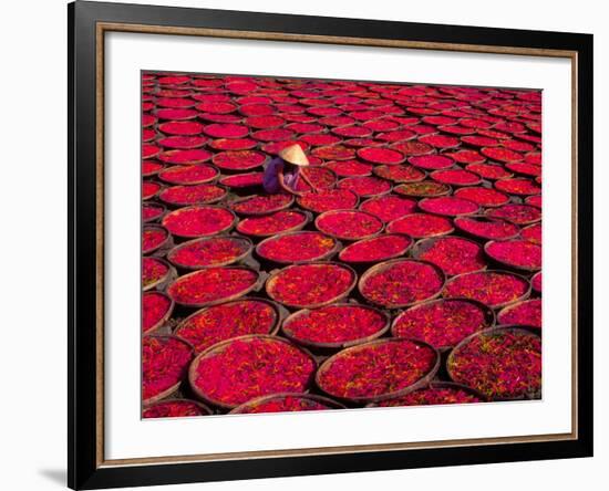 Candy Drying in Baskets, Vietnam-Keren Su-Framed Photographic Print