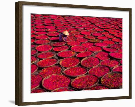 Candy Drying in Baskets, Vietnam-Keren Su-Framed Photographic Print