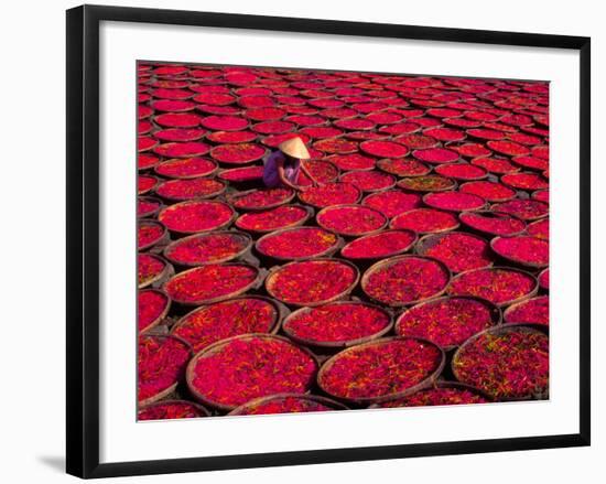 Candy Drying in Baskets, Vietnam-Keren Su-Framed Photographic Print