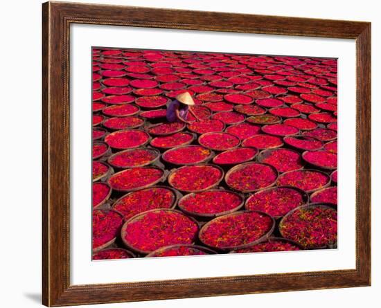 Candy Drying in Baskets, Vietnam-Keren Su-Framed Photographic Print