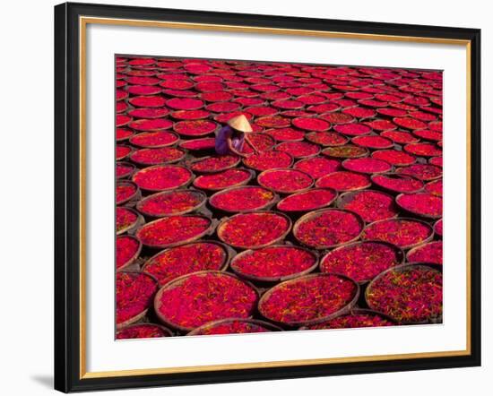 Candy Drying in Baskets, Vietnam-Keren Su-Framed Photographic Print