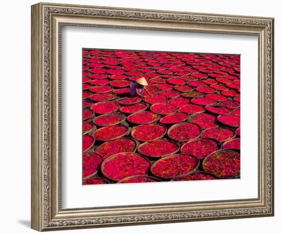 Candy Drying in Baskets, Vietnam-Keren Su-Framed Photographic Print