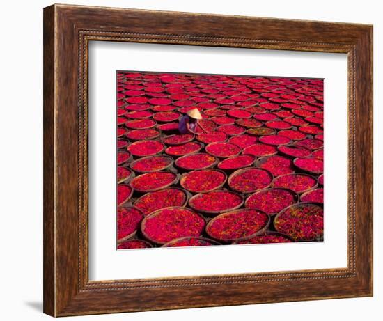 Candy Drying in Baskets, Vietnam-Keren Su-Framed Photographic Print