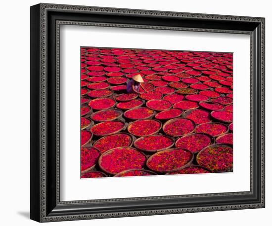 Candy Drying in Baskets, Vietnam-Keren Su-Framed Photographic Print