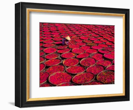 Candy Drying in Baskets, Vietnam-Keren Su-Framed Photographic Print