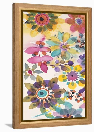 Candy Flowers Panel 1-Karin Johannesson-Framed Stretched Canvas