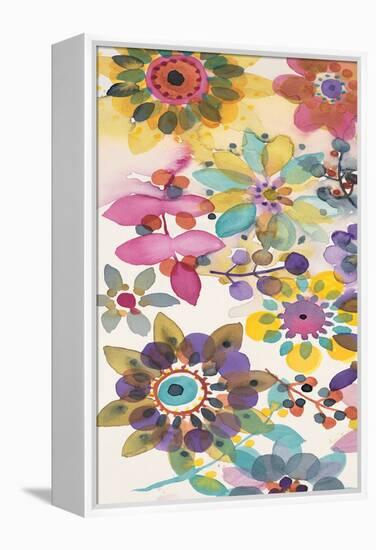 Candy Flowers Panel 1-Karin Johannesson-Framed Stretched Canvas