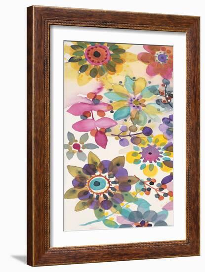 Candy Flowers Panel 1-Karin Johannesson-Framed Art Print