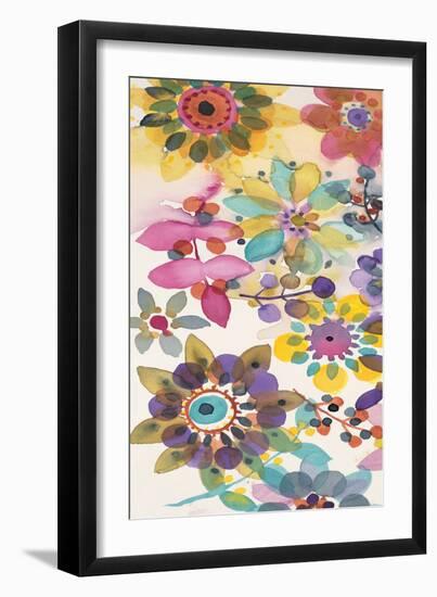 Candy Flowers Panel 1-Karin Johannesson-Framed Art Print