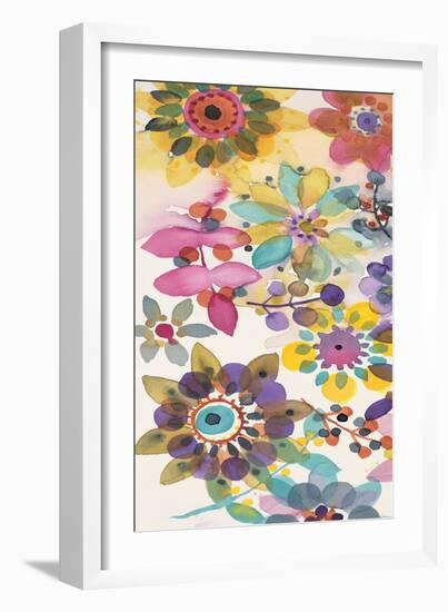 Candy Flowers Panel 1-Karin Johannesson-Framed Art Print