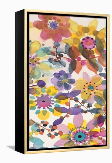 Candy Flowers Panel 2-Karin Johannesson-Framed Stretched Canvas