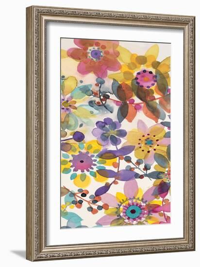 Candy Flowers Panel 2-Karin Johannesson-Framed Art Print