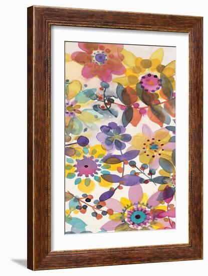 Candy Flowers Panel 2-Karin Johannesson-Framed Art Print
