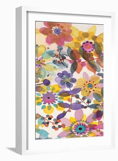 Candy Flowers Panel 2-Karin Johannesson-Framed Art Print