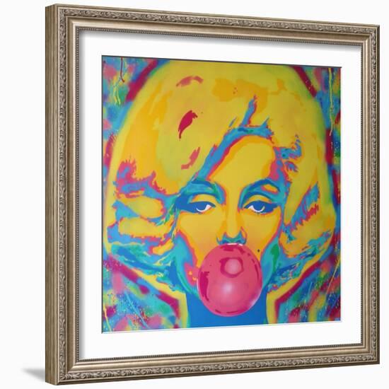 Candy Girl-Abstract Graffiti-Framed Giclee Print