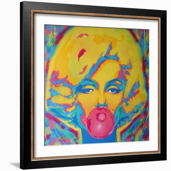 Candy Girl-Abstract Graffiti-Framed Giclee Print