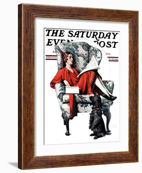 "Candy" Saturday Evening Post Cover, June 27,1925-Norman Rockwell-Framed Giclee Print