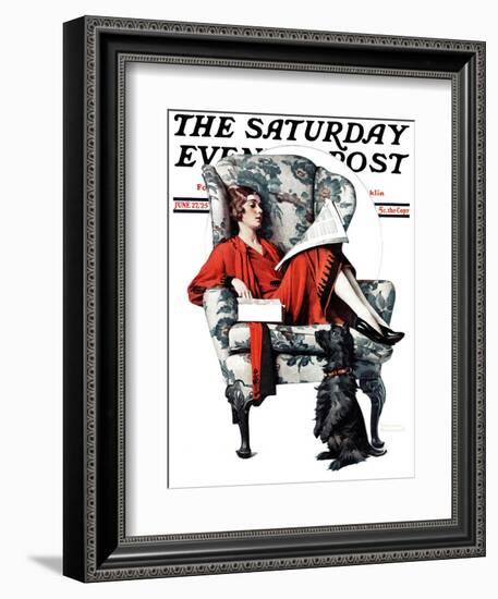 "Candy" Saturday Evening Post Cover, June 27,1925-Norman Rockwell-Framed Giclee Print