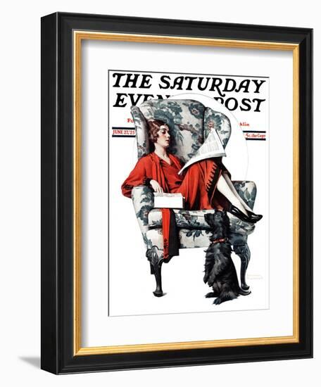 "Candy" Saturday Evening Post Cover, June 27,1925-Norman Rockwell-Framed Giclee Print