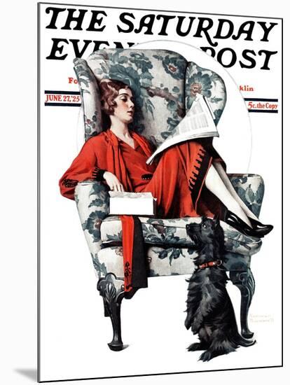 "Candy" Saturday Evening Post Cover, June 27,1925-Norman Rockwell-Mounted Giclee Print