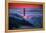 Candy Skies Moody Fog Golden Gate Bridge, San Francisco California Travel-Vincent James-Framed Premier Image Canvas