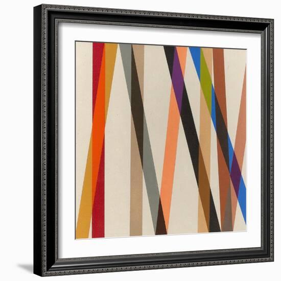 Candy Stripe II, 1987-Michael Canney-Framed Giclee Print