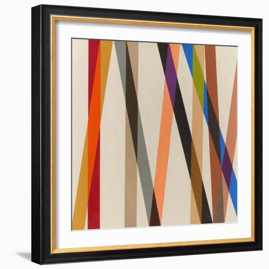 Candy Stripe II, 1987-Michael Canney-Framed Giclee Print