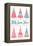 Candy Xmas Trees 1-Melody Hogan-Framed Stretched Canvas