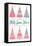 Candy Xmas Trees 1-Melody Hogan-Framed Stretched Canvas