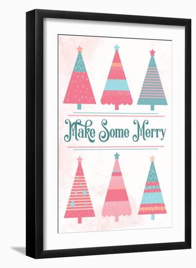 Candy Xmas Trees 1-Melody Hogan-Framed Art Print