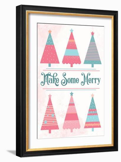 Candy Xmas Trees 1-Melody Hogan-Framed Art Print