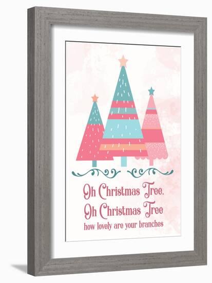 Candy Xmas Trees 2-Melody Hogan-Framed Art Print