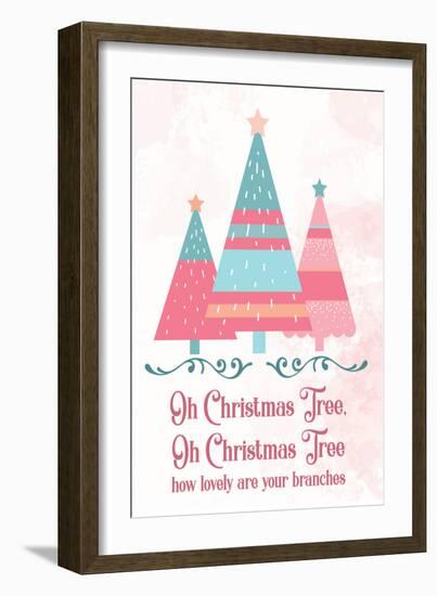 Candy Xmas Trees 2-Melody Hogan-Framed Art Print