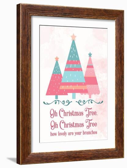 Candy Xmas Trees 2-Melody Hogan-Framed Art Print