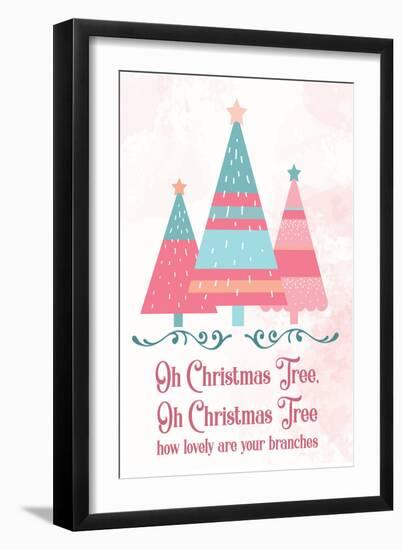 Candy Xmas Trees 2-Melody Hogan-Framed Art Print