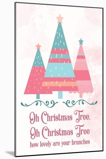 Candy Xmas Trees 2-Melody Hogan-Mounted Art Print