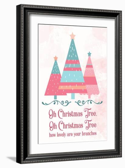 Candy Xmas Trees 2-Melody Hogan-Framed Art Print