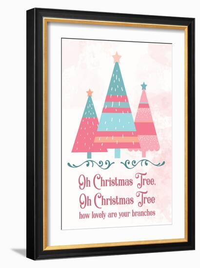 Candy Xmas Trees 2-Melody Hogan-Framed Art Print