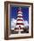 Candystripe Lighthouse, Elbow Cay, Bahamas, Caribbean-Greg Johnston-Framed Photographic Print