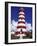 Candystripe Lighthouse, Elbow Cay, Bahamas, Caribbean-Greg Johnston-Framed Photographic Print