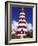 Candystripe Lighthouse, Elbow Cay, Bahamas, Caribbean-Greg Johnston-Framed Photographic Print