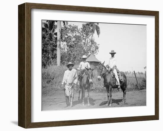 Cane Cutters on a Cuban Sugar Plantation-null-Framed Photo