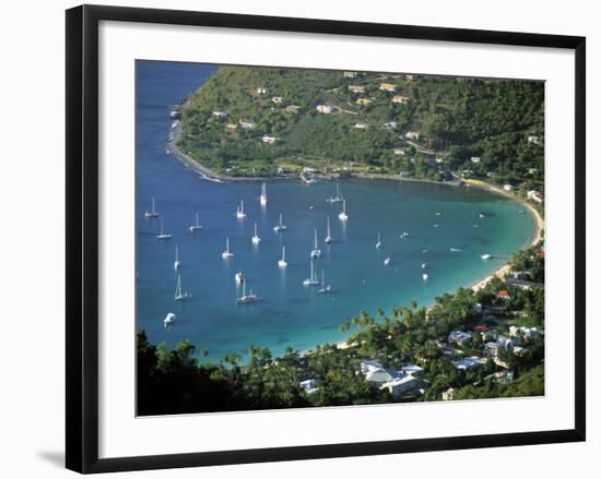 Cane Garden Bay, Tortola, British Virgin Islands, Caribbean-Walter Bibikow-Framed Photographic Print