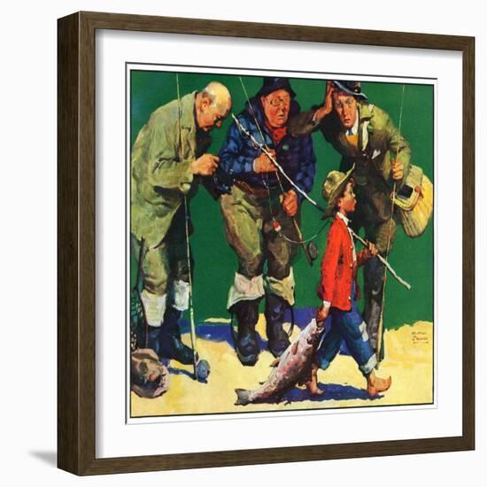 "Cane Pole Catch,"June 1, 1934-William Meade Prince-Framed Giclee Print
