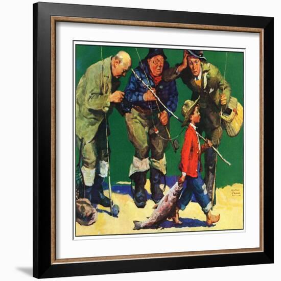 "Cane Pole Catch,"June 1, 1934-William Meade Prince-Framed Giclee Print