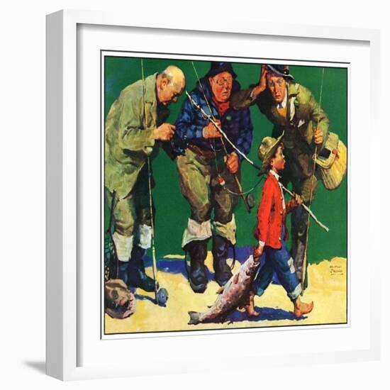 "Cane Pole Catch,"June 1, 1934-William Meade Prince-Framed Giclee Print